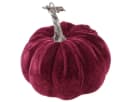 Florists Products Deko Kürbisse Beflockt Burgund Rosa 3er Set Bild 1