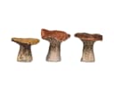 Florists Products Dekopilze 3er Set Braun Keramik Bild 4
