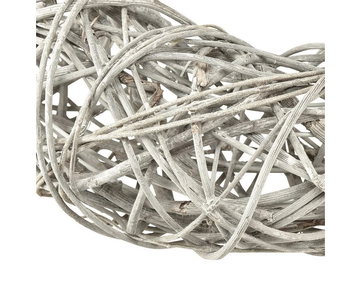 Florists Products Dekokranz Rattan Weiß Landhausstil 30cm - Bild 3