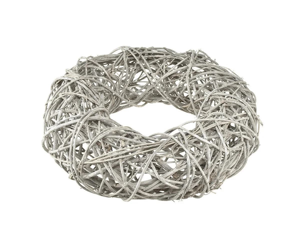 Florists Products Dekokranz Rattan Weiß Landhausstil 30cm - Bild 4