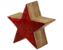 Viana Deko Stern Mangoholz Rot 20cm Weihnachtsdeko Bild 2