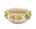 Florists Products Keramik Schale Zitronen Motiv Weiß/Gelb Grün Bild 1