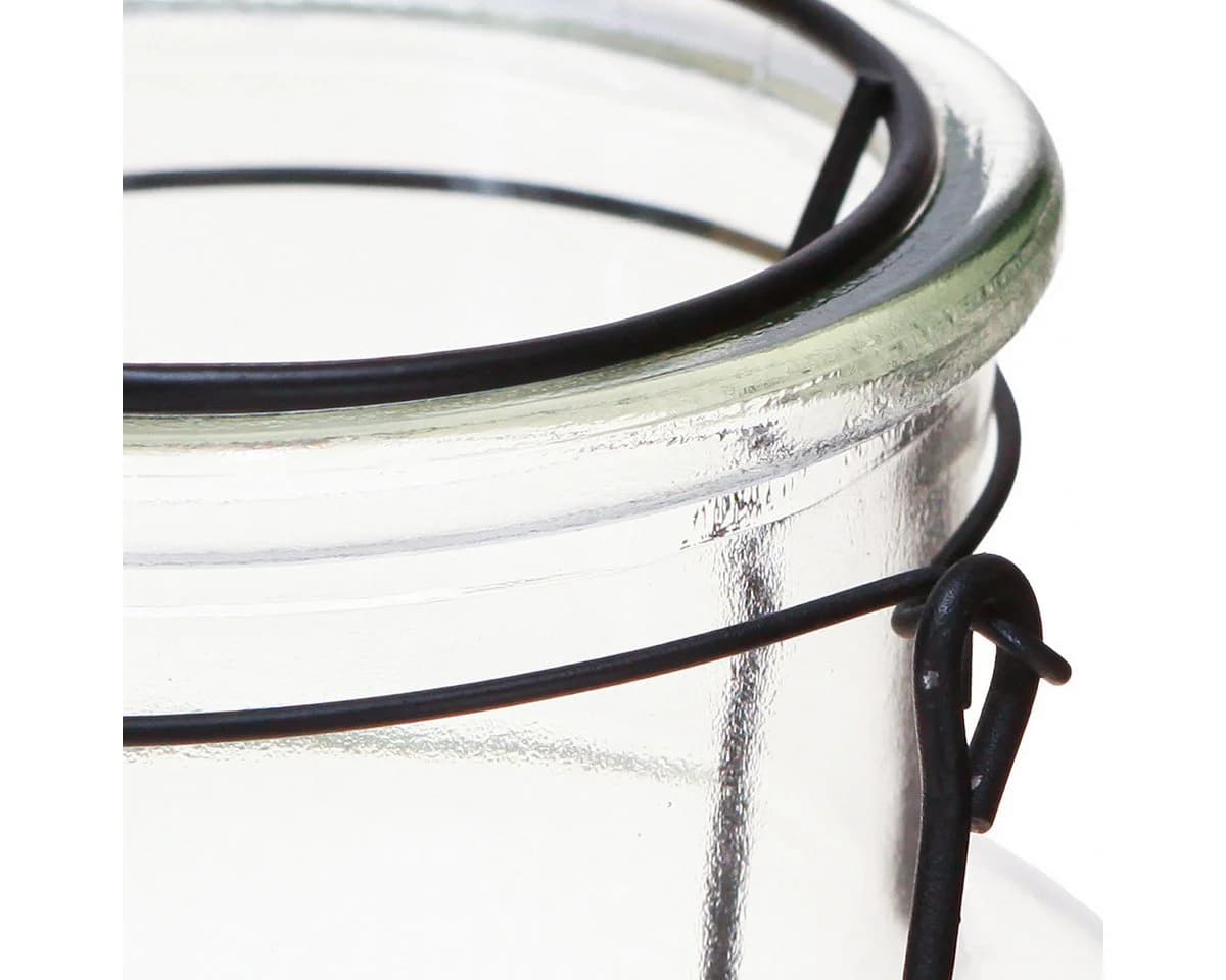 Florists Products Windlicht Flaschen Deko Glas Metall Schwarz Modern