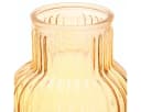 Viana Tischvase Rillen-Blumenvase Retro-Design Orange Glas Bild 1