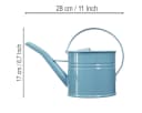 Florists Products Deko-Gießkanne Blau Metall Bild 4