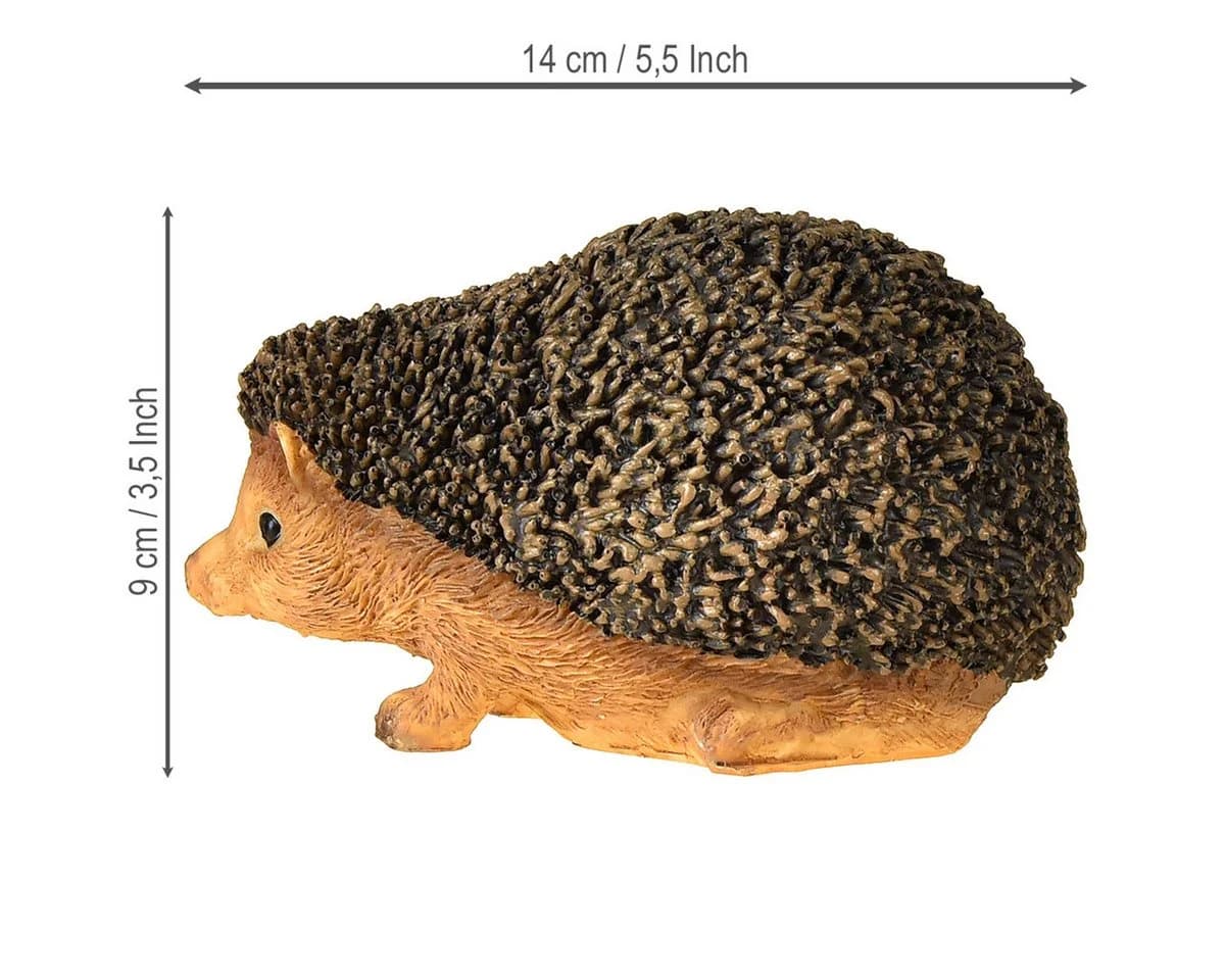 Florists Products Igel Deko Handbemalt Herbst Braun Polyresin - Bild 3