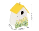 Viana Vogelhaus Deko Holz Blumenmuster Bild 1