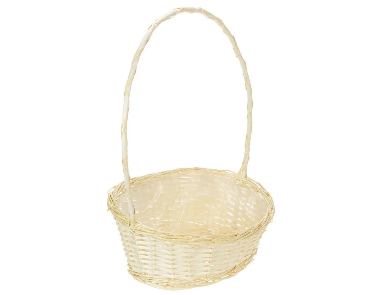 Viana Dekokorb Präsentkorb Deko-Geschenkkorb hell 38x27cm mit Henkel - Bild 2