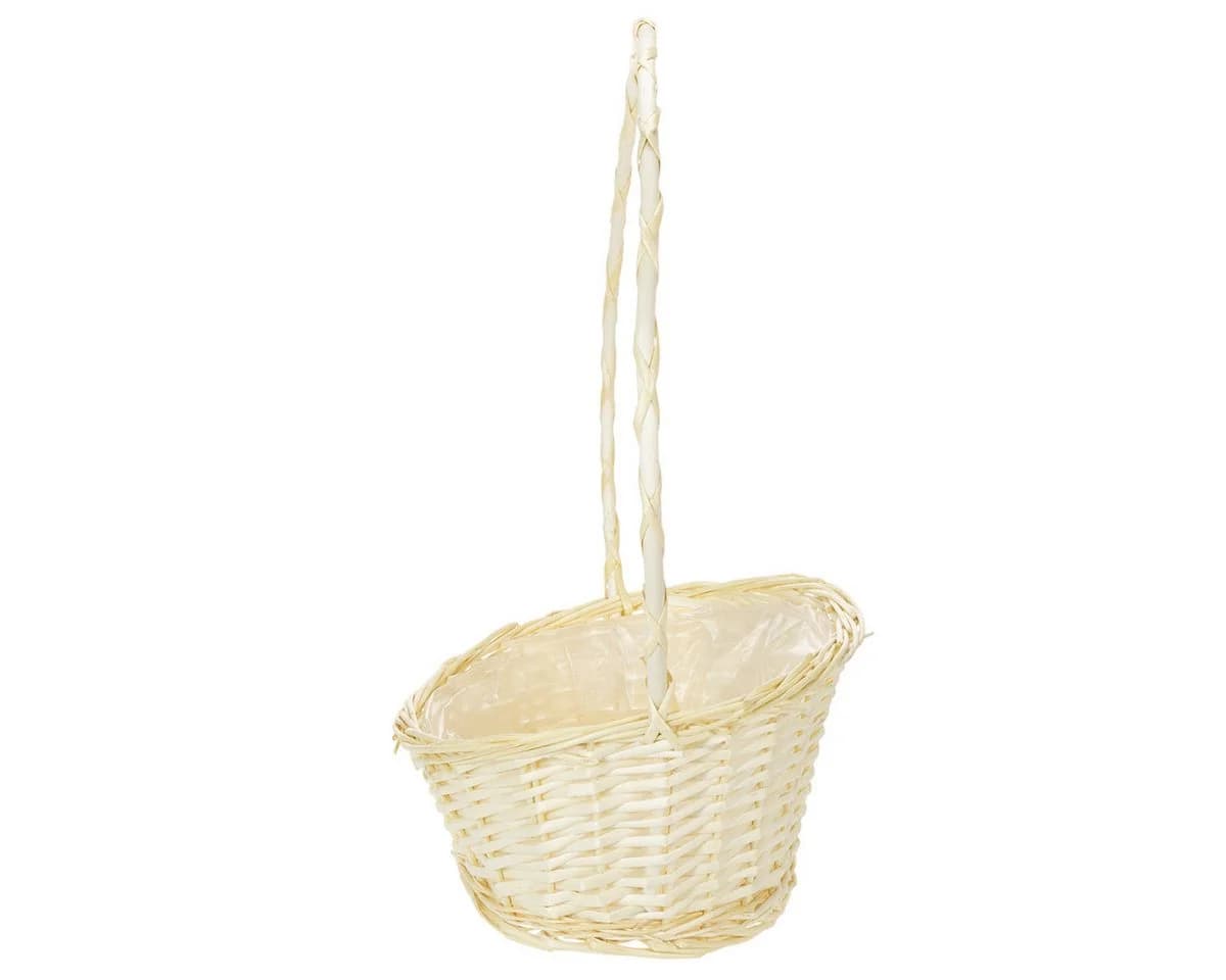 Viana Dekokorb Präsentkorb Deko-Geschenkkorb hell 38x27cm mit Henkel - Bild 5