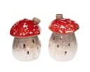 Florists Products Deko-Lichthaus Pilzhaus Rot Keramik Bild 2