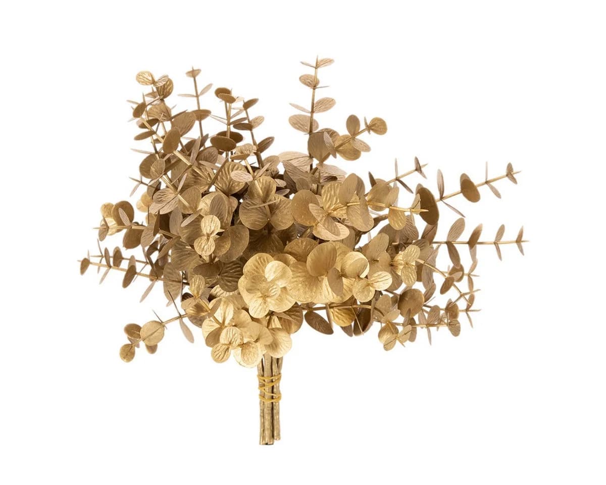 Florists Products Kunstpflanze Eukalyptus Dekozweig Gold 6 Stück - Bild 2
