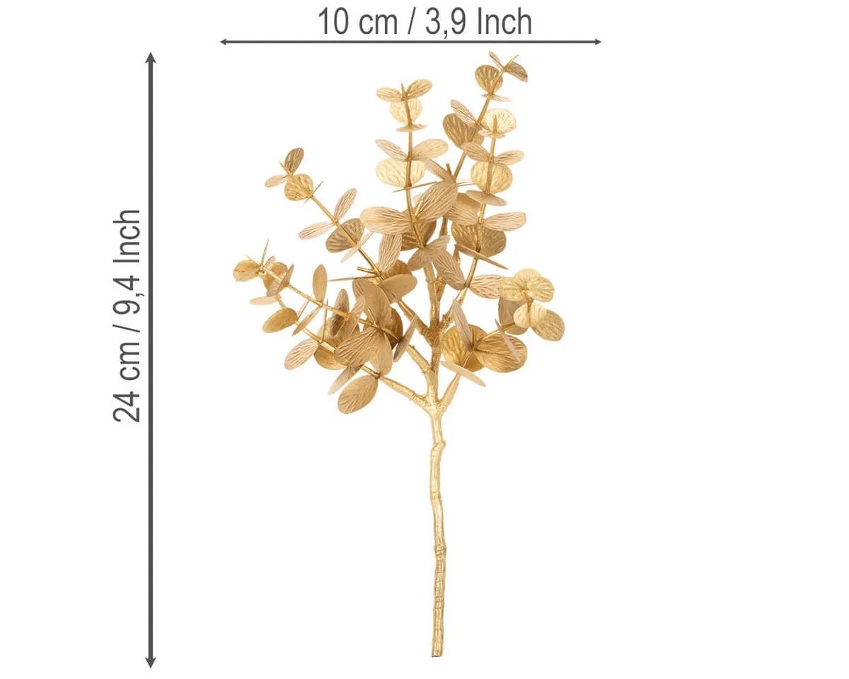 Florists Products Kunstpflanze Eukalyptus Dekozweig Gold 6 Stück - Bild 4