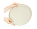 Florists Products Dekotablett Metall Rund Beige Bild 3