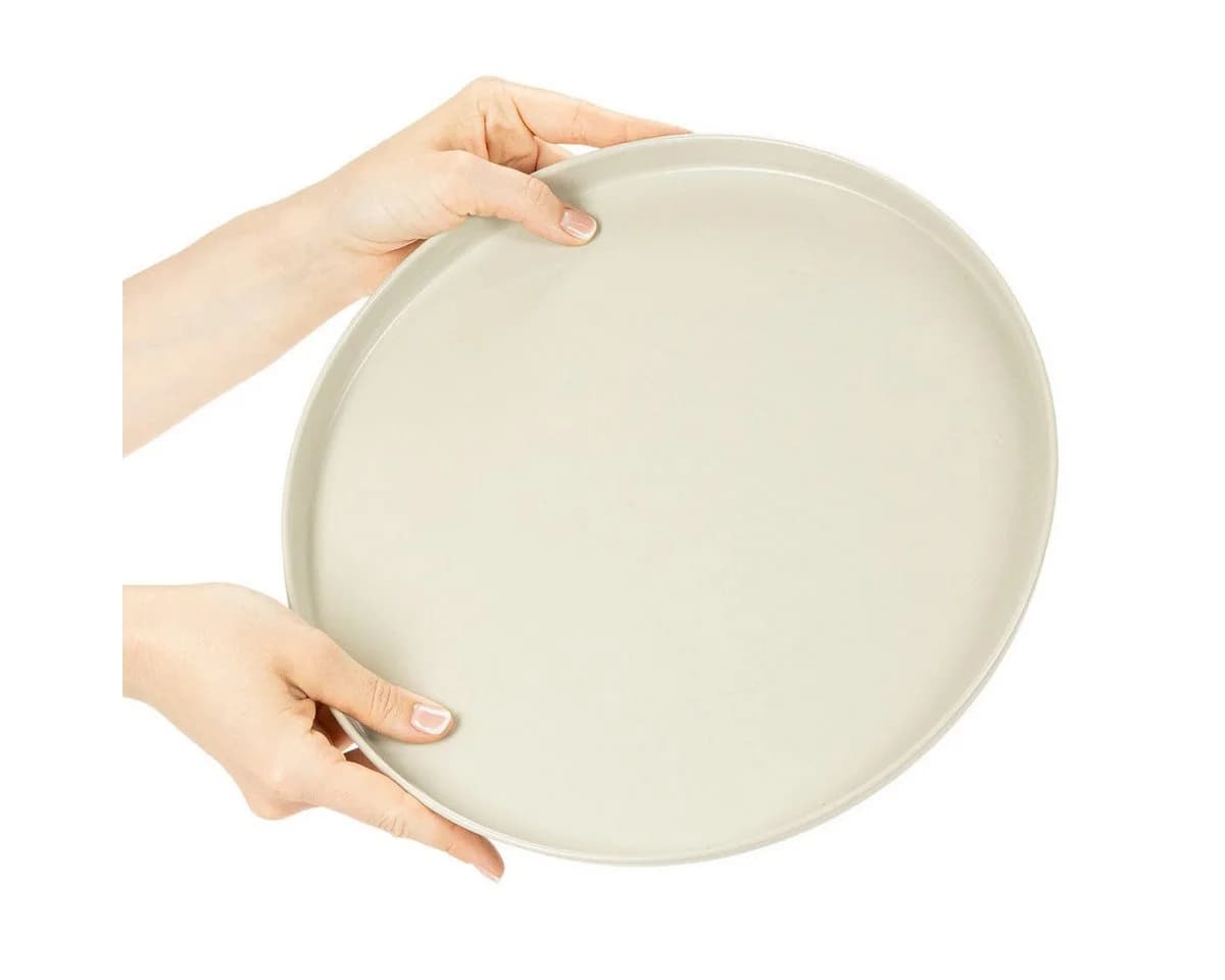 Florists Products Dekotablett Metall Rund Beige - Bild 3