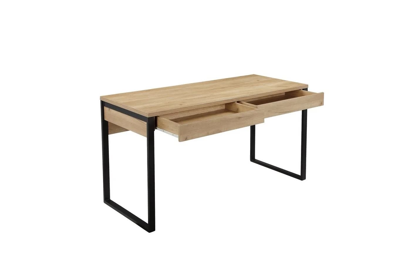 OTTO HOME Schreibtisch Moid Modern Eiche Natur Schwarz - Bild 4