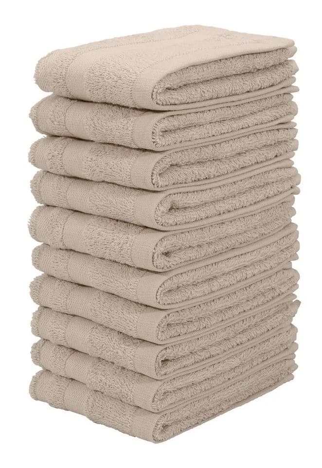 OTTO home Waschlappen Vanessa 10-tlg. Beige Walkfrottee - Bild 2