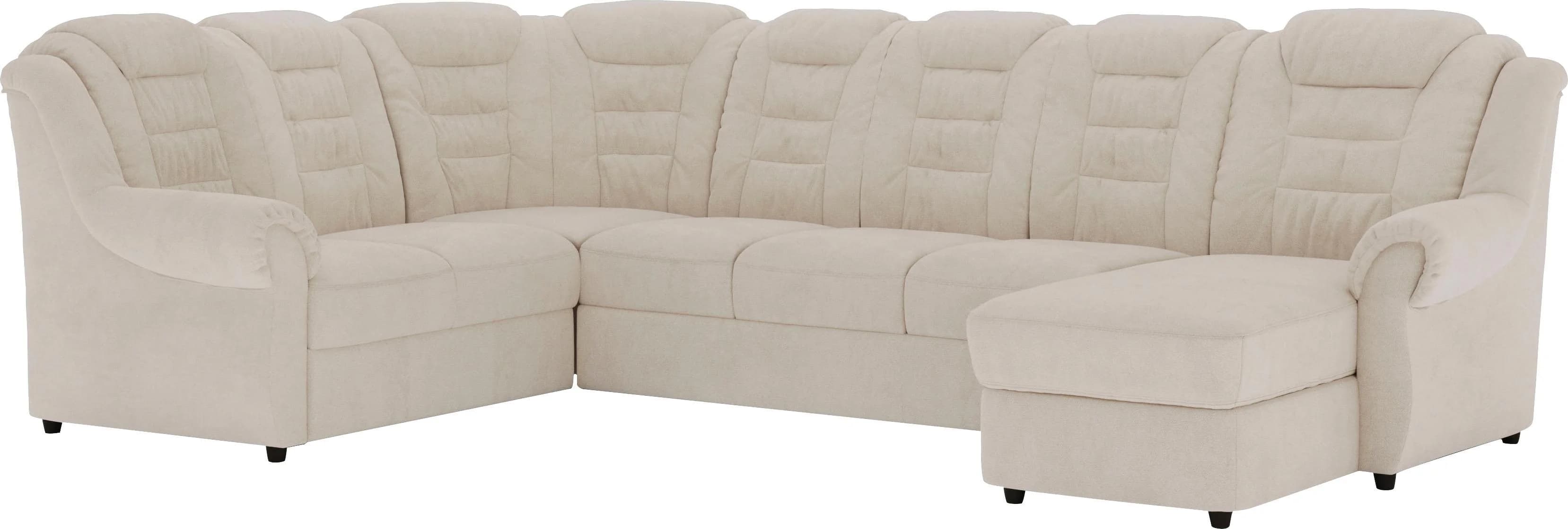 HOME AFFAIRE Wohnlandschaft Boston U-Form Beige 7-tlg.