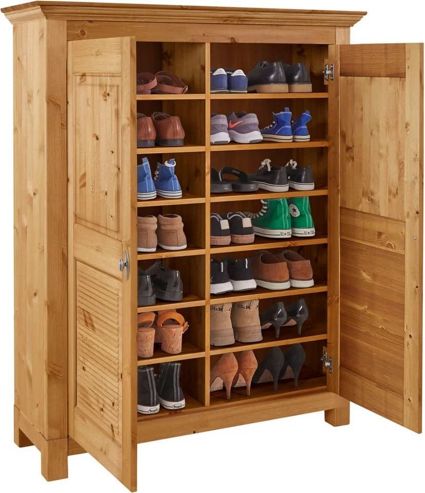 OTTO HOME Rauna Schuhkommode Massivholz Kiefer Beige Natur - Bild 5
