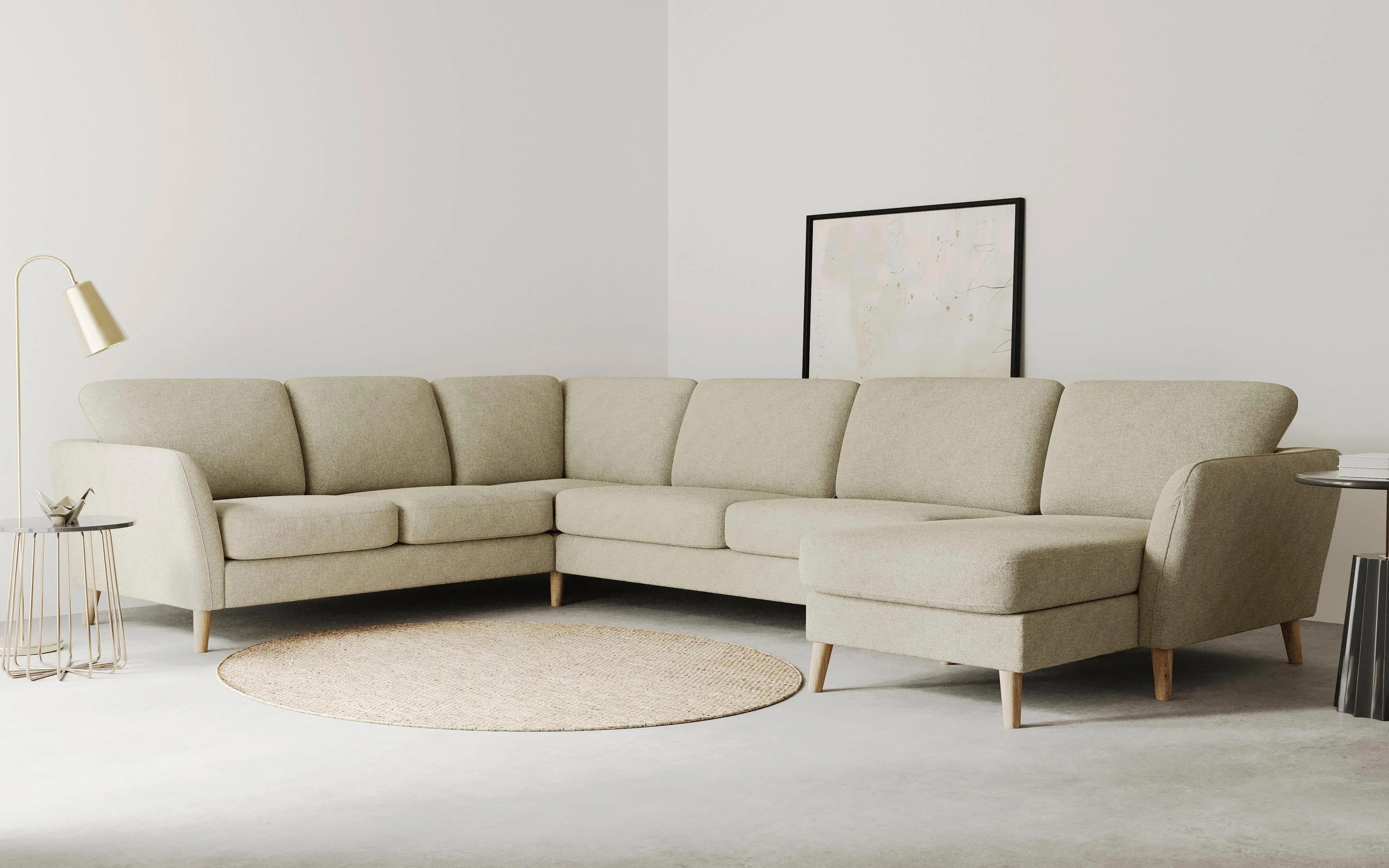 Home Affaire Wohnlandschaft Marseille XXL U-Form Cappuccino