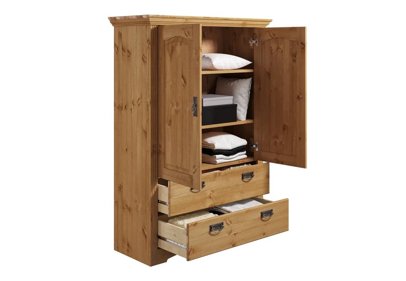 OTTO HOME Wäscheschrank Konrad Massivholz Kiefer Beige - Bild 5