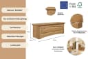 OTTO HOME Konrad Bettbank Beige Massivholz mit Stauraum Bild 3