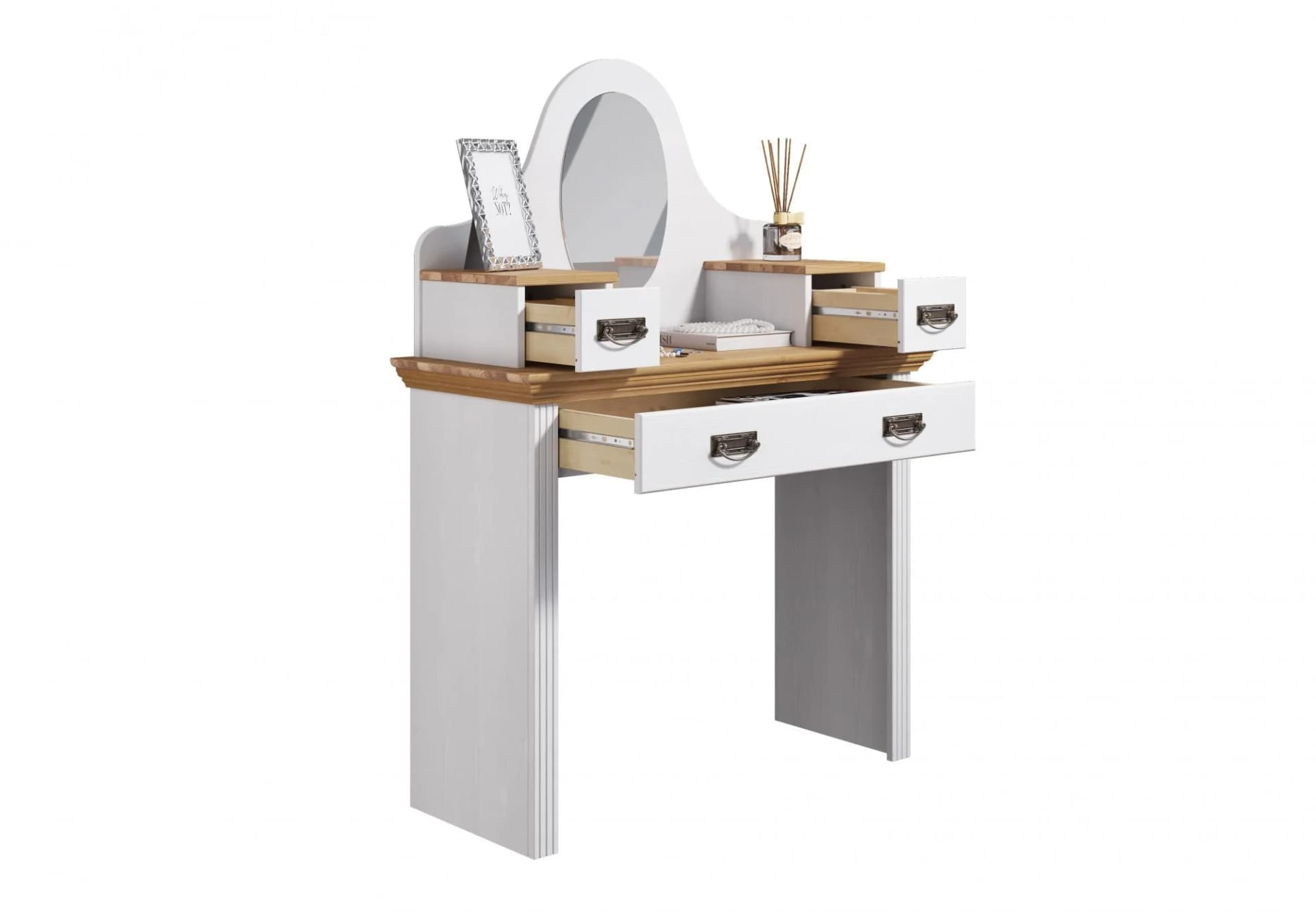 OTTO HOME Schminktisch Konrad Weiß Natur Massivholz