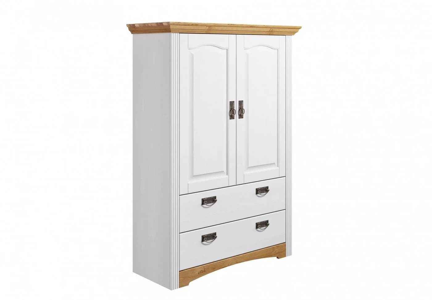 OTTO HOME Wäscheschrank Konrad Weiß Natur Massivholz Kiefer - Bild 2