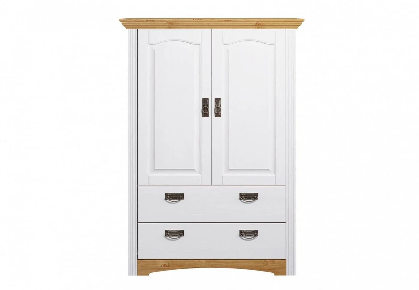 OTTO HOME Wäscheschrank Konrad Weiß Natur Massivholz Kiefer - Bild 4