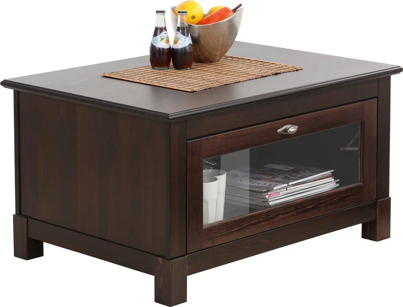 OTTO HOME Couchtisch Rauna Dunkelbraun FSC Massivholz Landhausstil - Bild 4