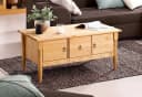 OTTO HOME Couchtisch Indra Beige Massivholz mit Stauraum Bild 1