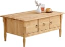 OTTO HOME Couchtisch Indra Beige Massivholz mit Stauraum Bild 4
