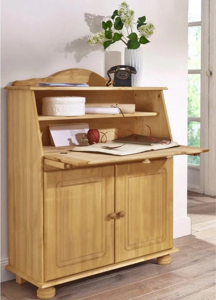 OTTO HOME Sekretär Mette Landhausstil Kiefer Natur gebeizt - Bild 2