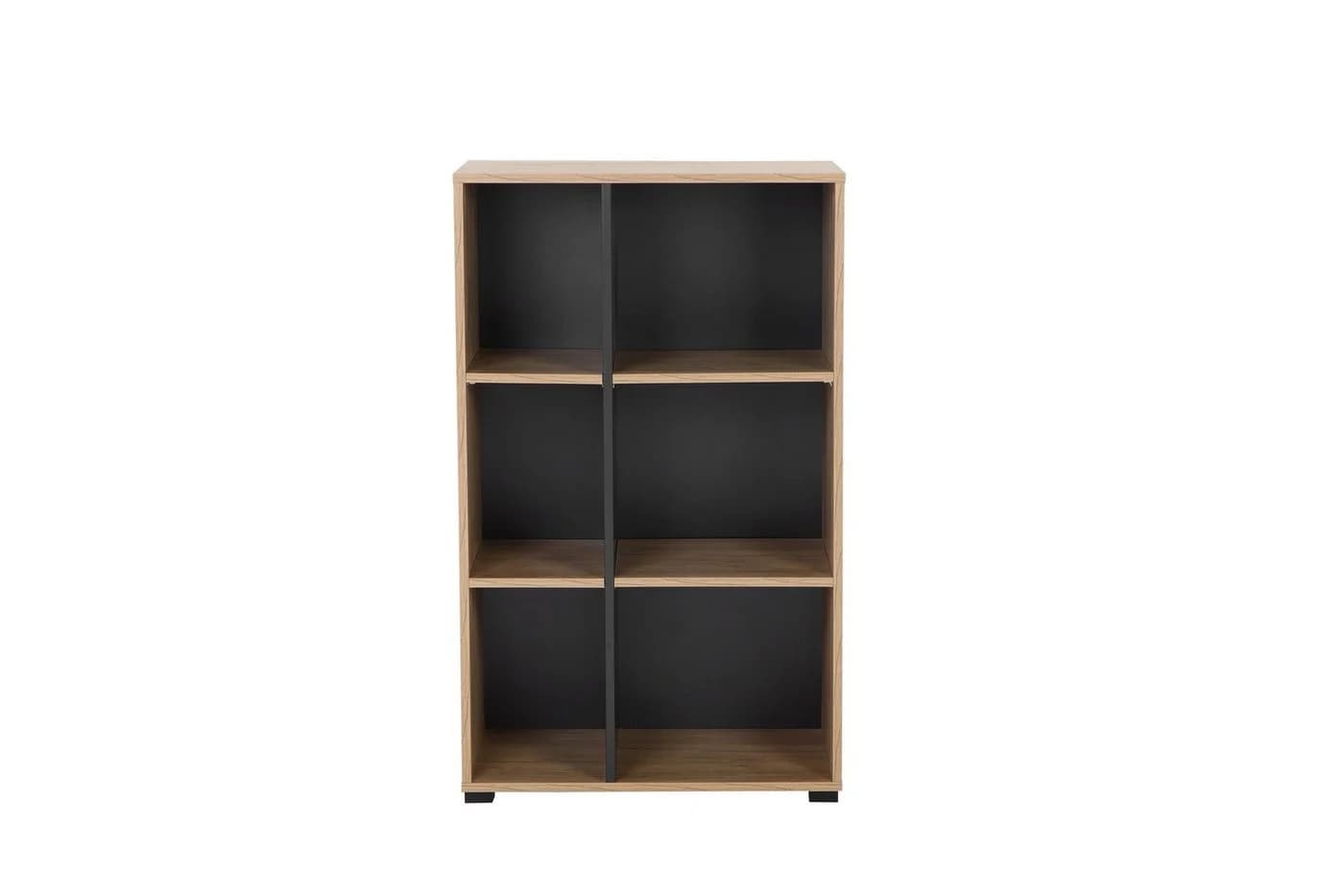 OTTO HOME Moid Aktenregal Braun Grau 6 Fächer MDF