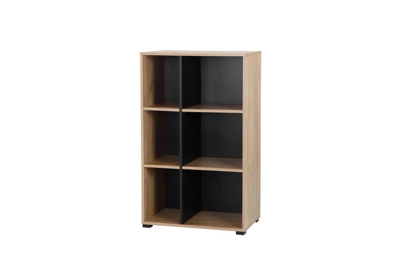 OTTO HOME Moid Aktenregal Braun Grau 6 Fächer MDF - Bild 2