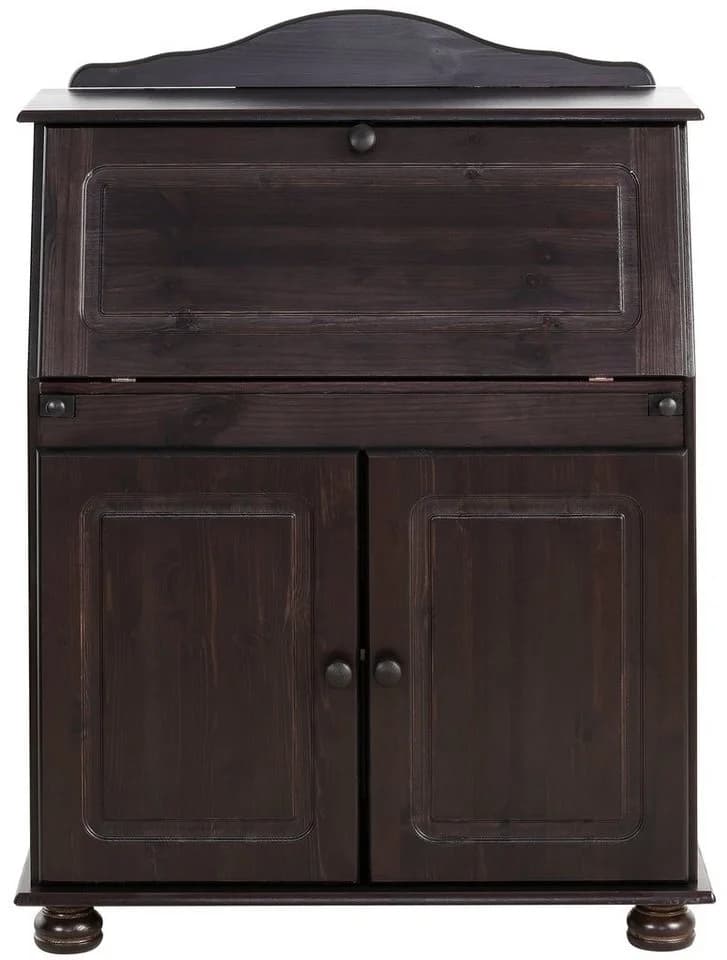OTTO HOME Sekretär Mette Landhausstil Massivholz Braun - Bild 4