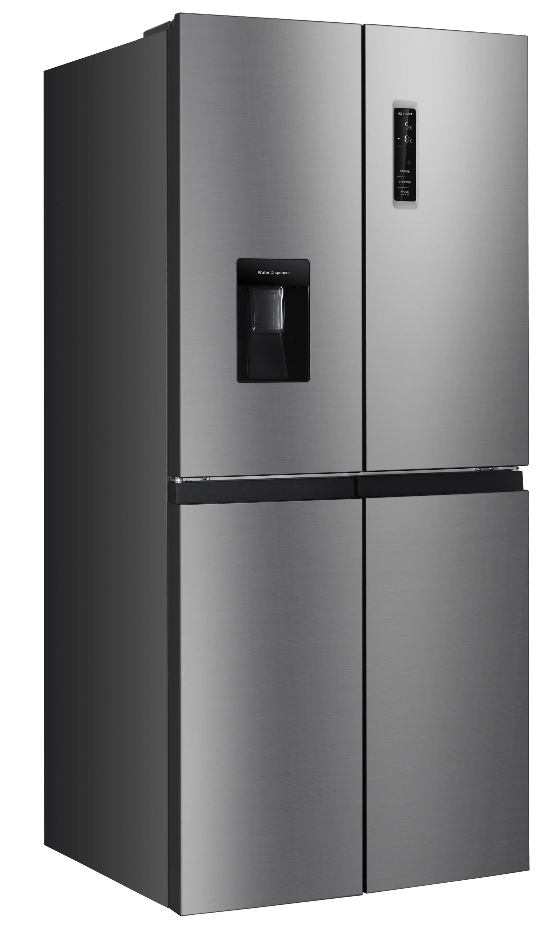 HANSEATIC Multi Door Kühlschrank HCDC18080CWD Silber Wasserspender NoFrost