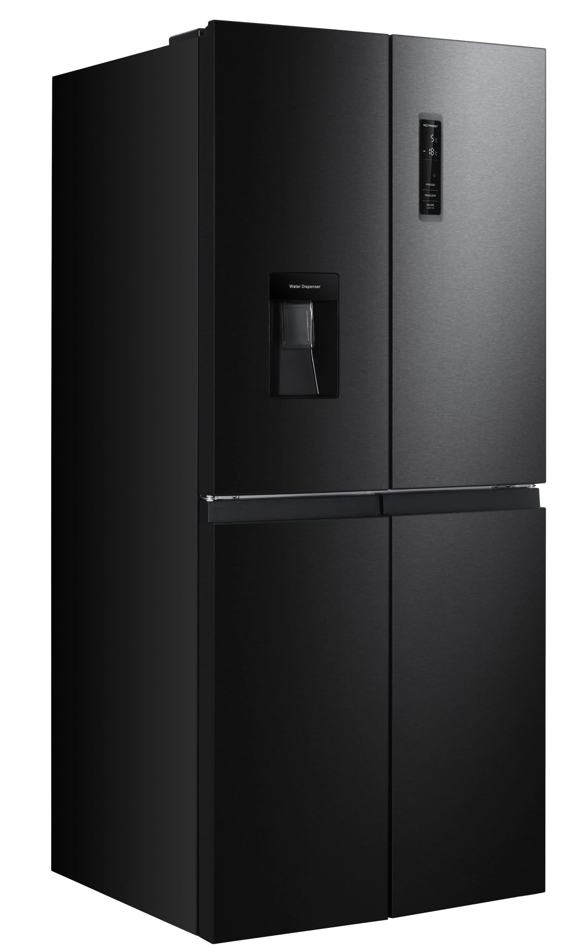 Moderner Kühlschrank in Schwarz