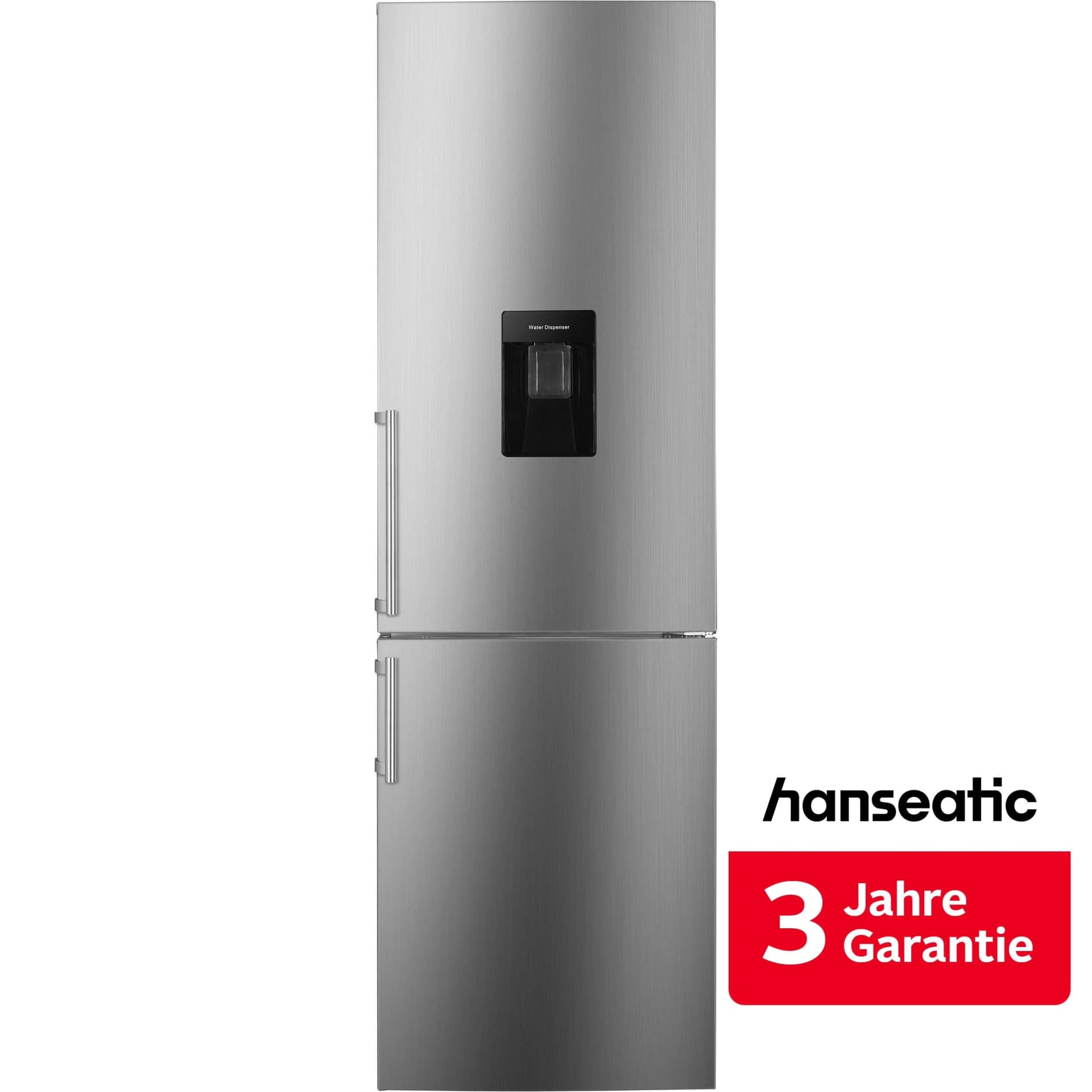 HANSEATIC Kühl-/Gefrierkombination HKGK17955CNFWD Silber LED-Innenbeleuchtung