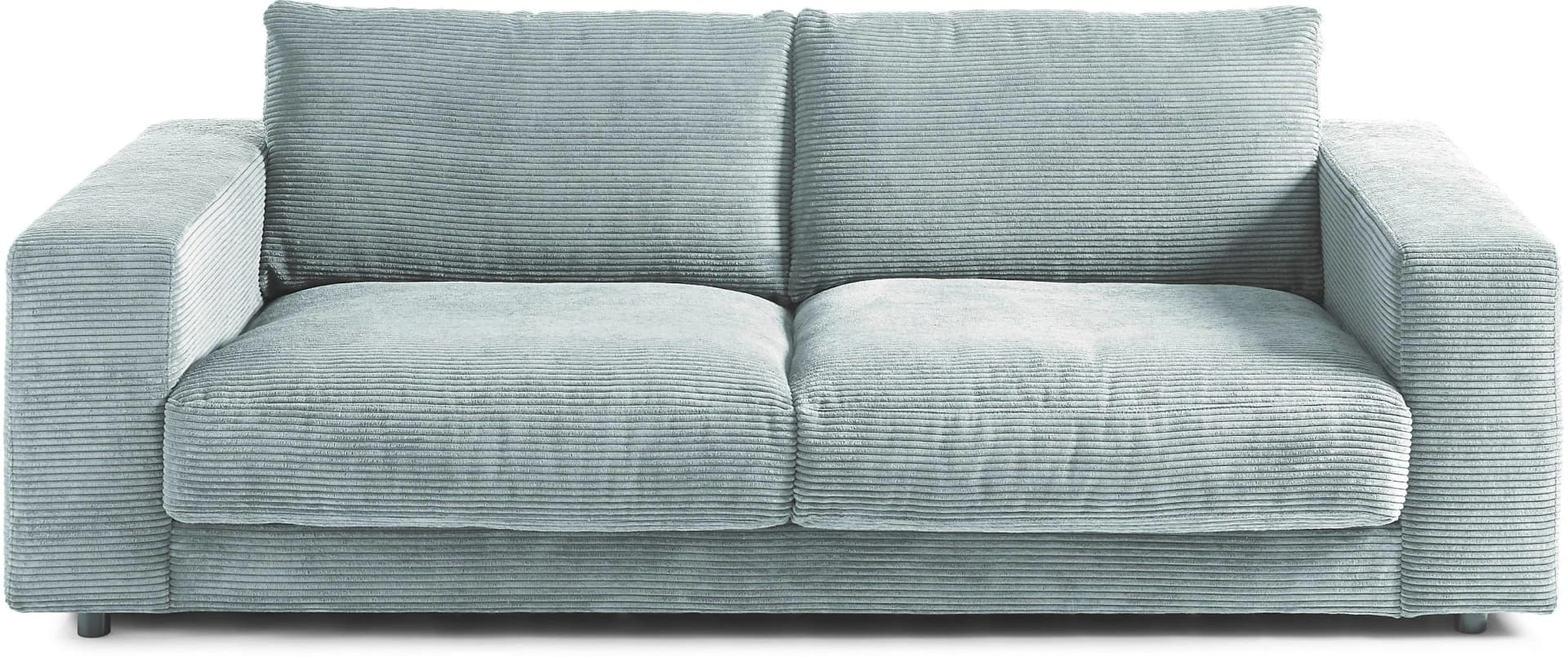 3C CANDY Enisa 2-Sitzer Sofa Blau Breitcord