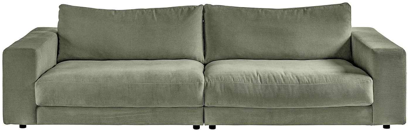 HOME AFFAIRE Big-Sofa Enisa in Oliv Feincord