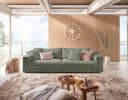 HOME AFFAIRE Big-Sofa Enisa in Oliv Feincord Bild 2
