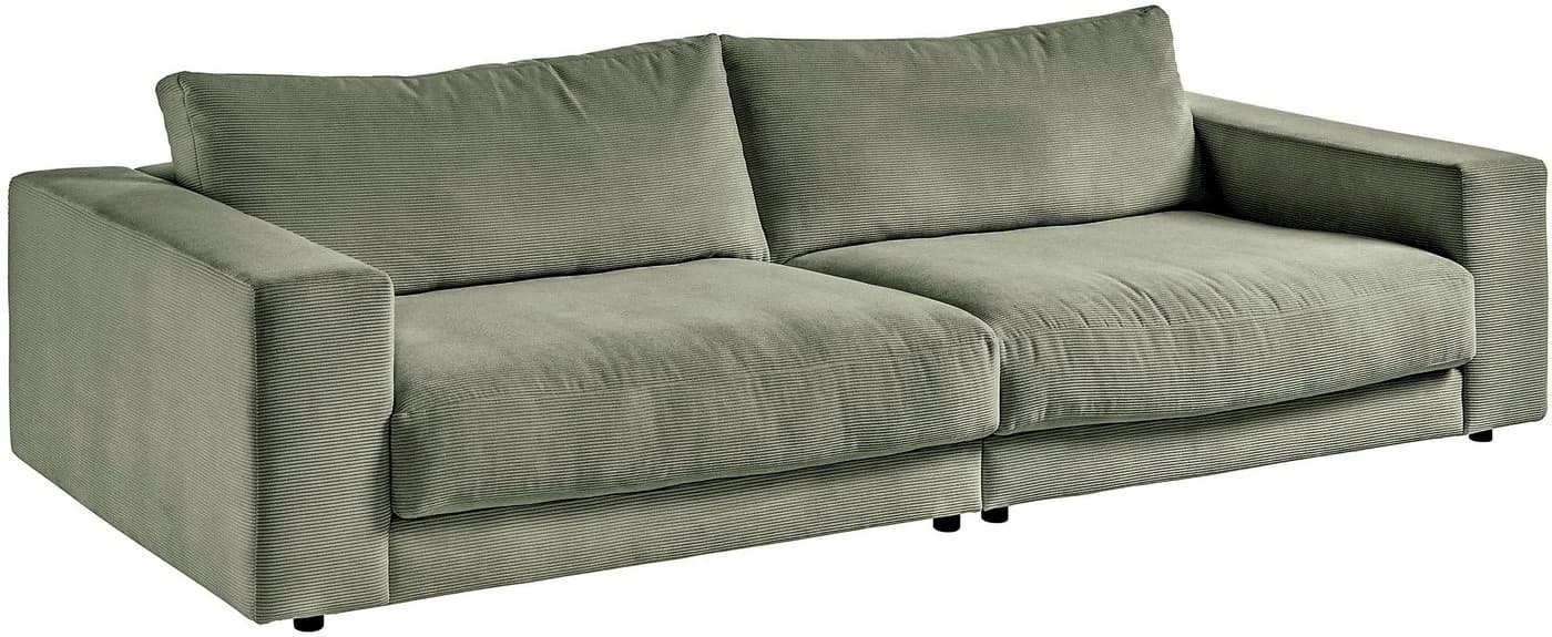 HOME AFFAIRE Big-Sofa Enisa in Oliv Feincord - Bild 4