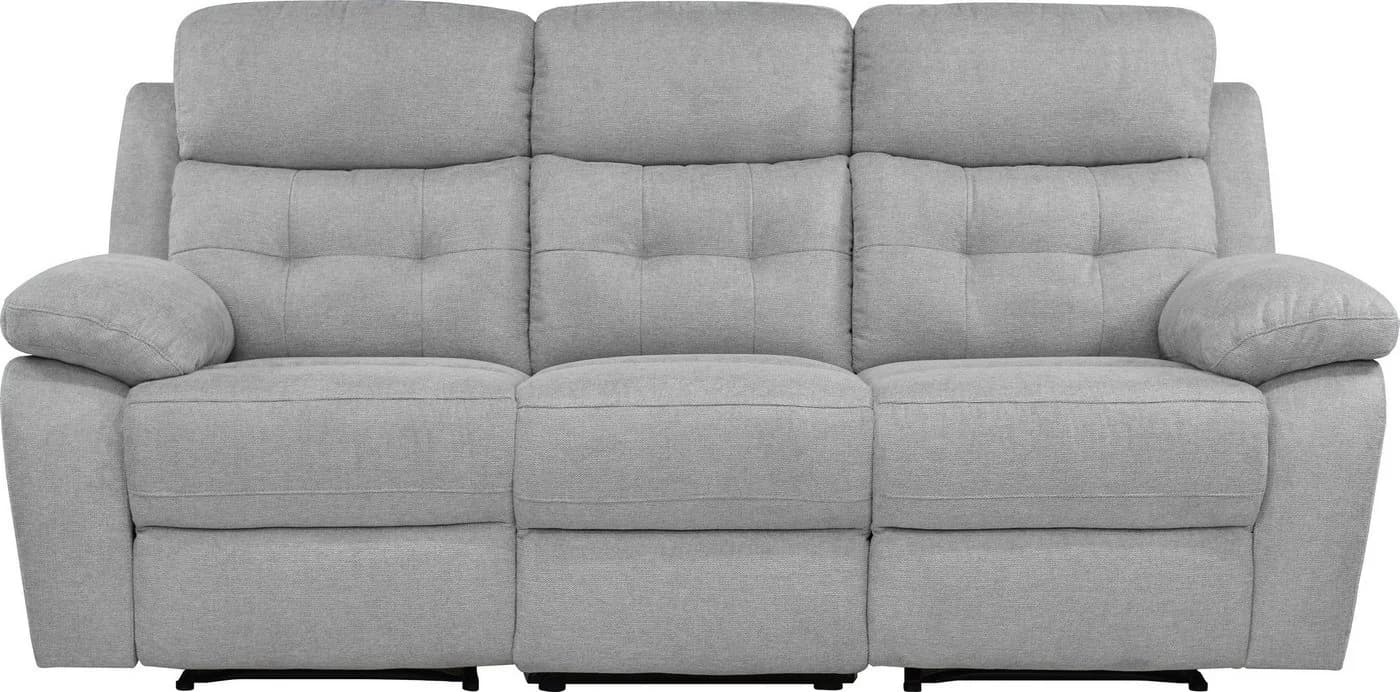 HOME AFFAIRE Lannilis 3-Sitzer Sofa mit elektrischer Relaxfunktion Hellgrau