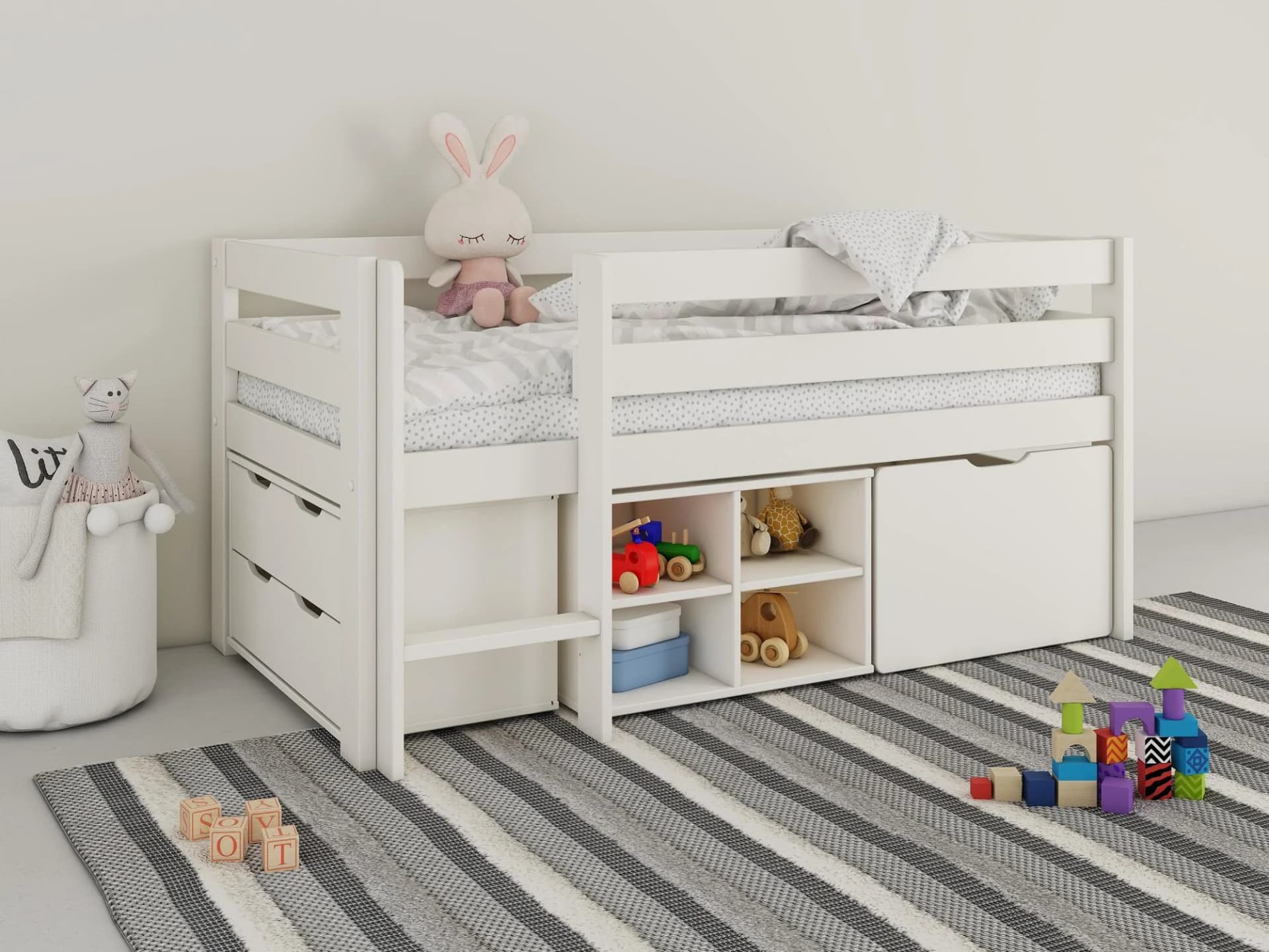 OTTO HOME Tide Schubkastenkommode Weiß 2 Schubladen