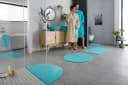 Badematte MY HOME Vanessa Badvorleger Badezimmer Teppich Türkis Polyester Bild 1