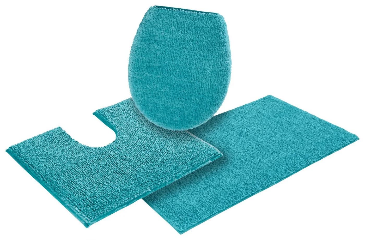 Badematte MY HOME Vanessa Badvorleger Badezimmer Teppich Türkis Polyester - Bild 2