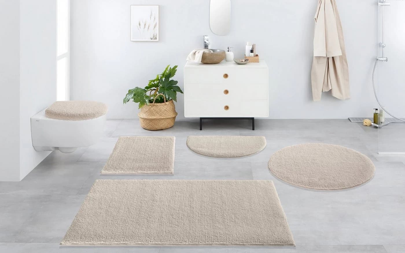 OTTO home Badematte Vanessa Beige Polyester Rutschhemmend - Bild 3