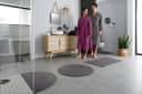 OTTO home Badematte Vanessa Rund Anthrazit Rutschhemmend Bild 1