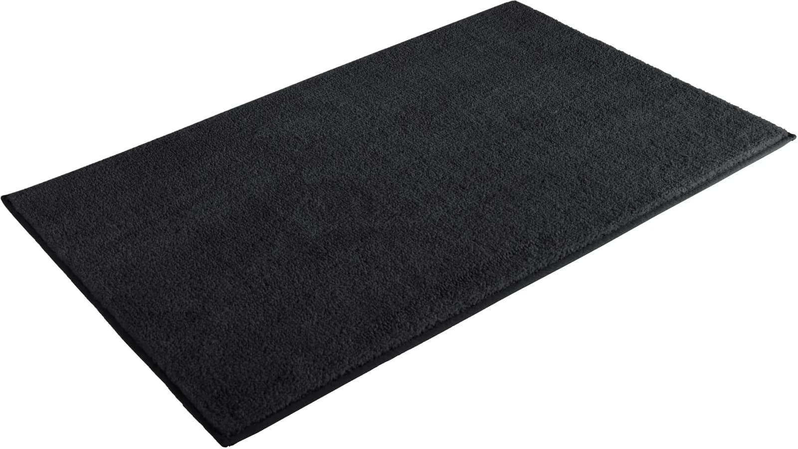 Badematte Vanessa Badvorleger Badezimmer Teppich Schwarz Polyester