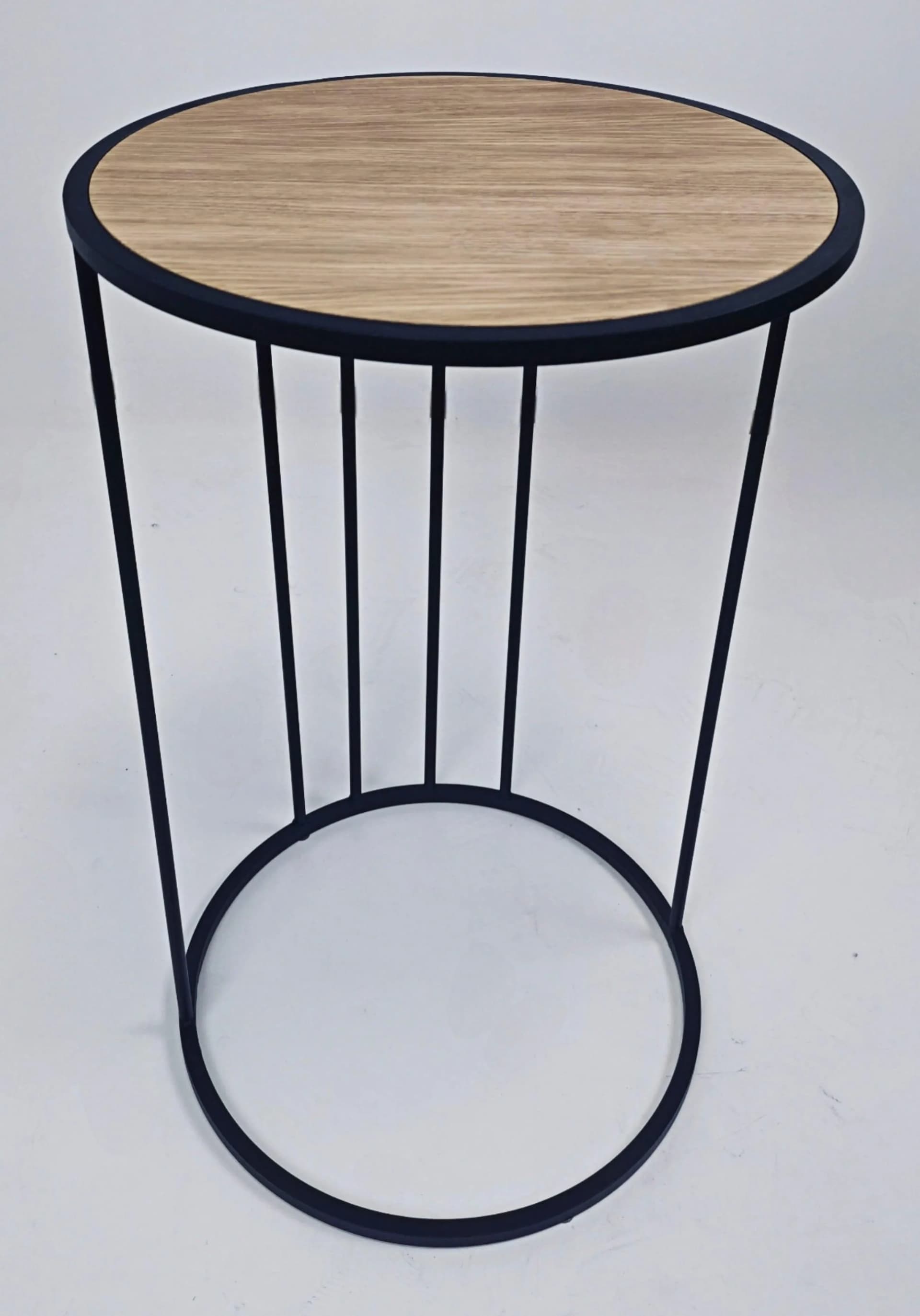 Couchtisch ANDAS Porvoo Beige Eichenholz Metallgestell